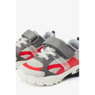 giày sneaker ZARA bé trai màu xám phối đỏ