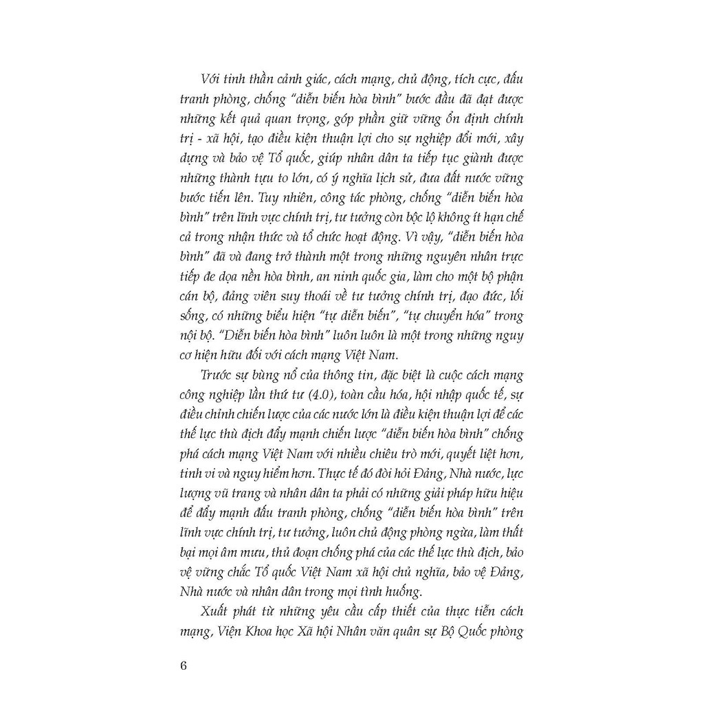 Sách - Phòng, Chống "Diễn Biến Hòa Bình" Trên Lĩnh Vực Chính Trị, Tư Tưởng | BigBuy360 - bigbuy360.vn