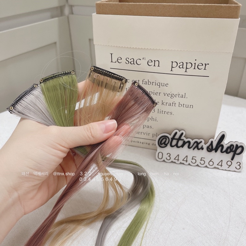 Tóc kẹp light màu khói thời trang (Ảnh thật) 🔅FREESHIP🔅