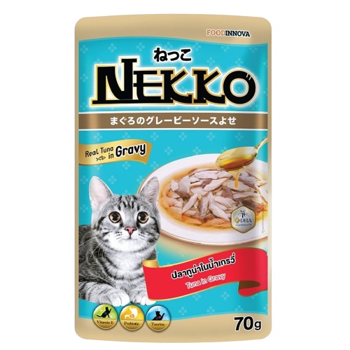 Pate Nekko Gravy Gói 70g Cho Mèo Mọi Lứa Tuổi - XOIML
