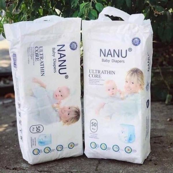 Bỉm NaNu Baby Untralthin, Tã Nanu Baby Xuất Nhật Dán-Quần Đủ Size S50-M50-M50-L50-XL50-XXL50-XXXL50