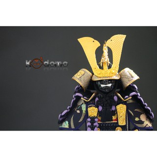 Búp bê Samurai , búp bê Nhật Bản .  Y5 TÍM ĐEN