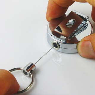 Móc khóa dây rút kim loại