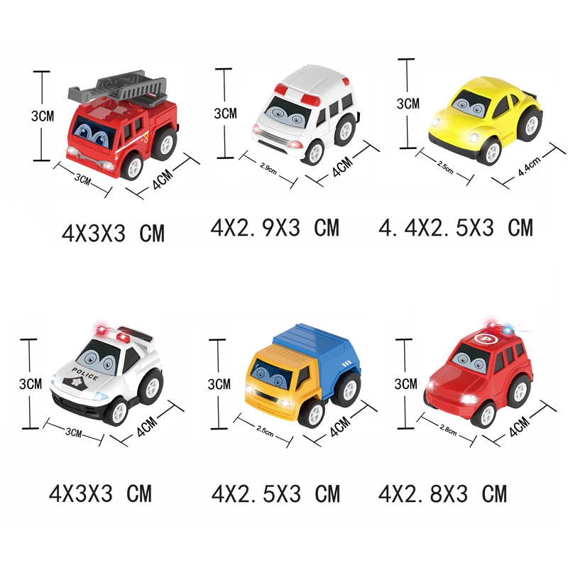 Bộ oto mini bánh đà đồ chơi cho bé gồm 12 chiếc xe các loại dầy màu sắc