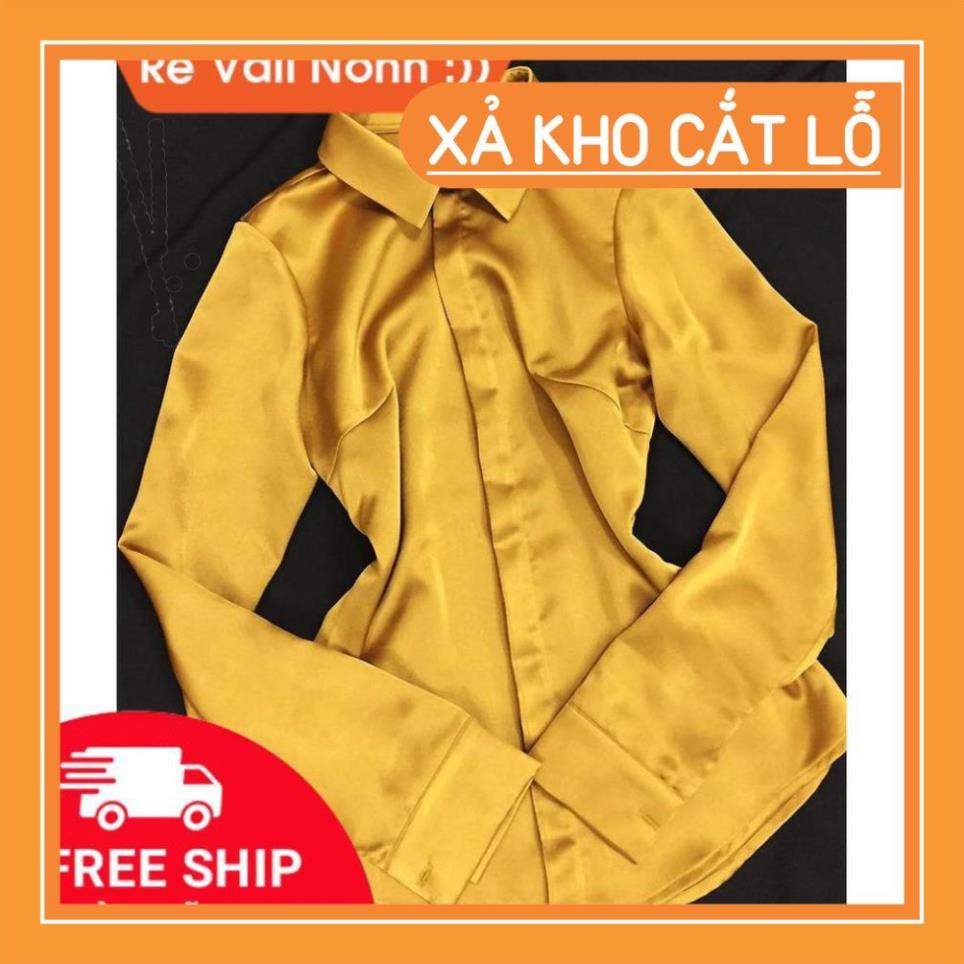 DAMDUTIEC Áo sơ mi phi bóng mẫu mới nhiều màu sang chảnh - YY