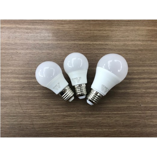 Bóng LED Bulb Tròn 7W Kín Nước Ánh Sáng Trắng,Vàng - Ghi Chú Màu Bóng Trước Khi Đặt Hàng - KENNO