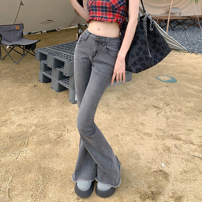 Quần Jeans Nữ Lưng Thấp Ôm Dáng Thời Trang