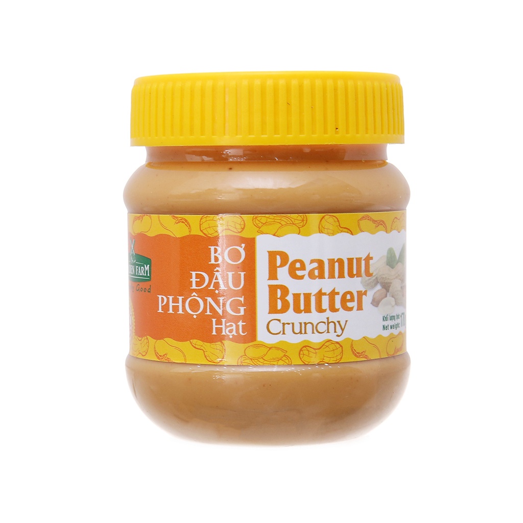 Bơ Đậu Phộng Golden Farm 170g (Creamy ( Loại mịn)/ Chunky ( Có hạt))