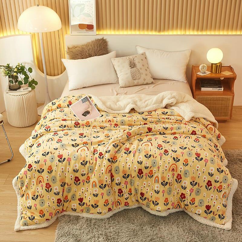 [RẺ] Chăn lông cừu nhập khẩu nhiều màu mới nhất 2021 - 2m2x2m