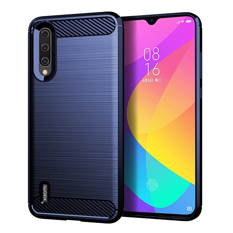 Ốp điện thoại silicone mềm họa tiết sợi carbon dành cho Xiaomi CC9 Pro Mi Note 10 Global Mi Note 10 Pro