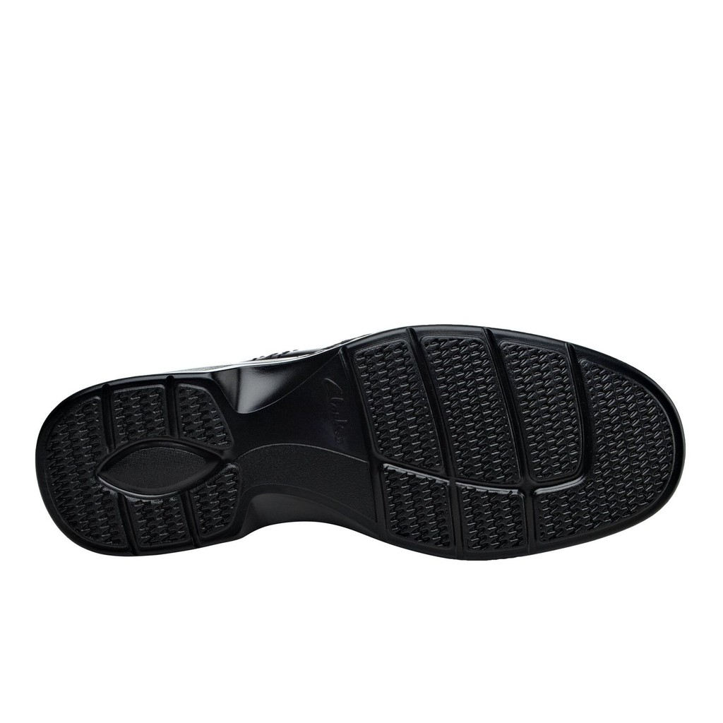 Giày lười Clarks Escalade Step Slip-On Black sz 10.5 [Hàng Mỹ]