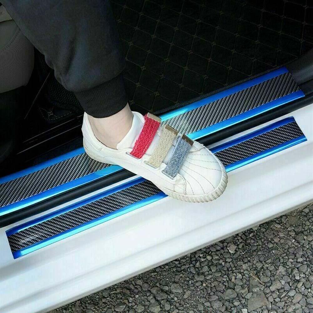 Dải Dán Viền Chống Va Chạm Chống Trầy Xước Bằng Sợi Carbon Màu Xanh Dương