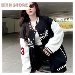 Áo khoác dù bomber jacket Bóng Chày in Bmoody Unisex Nam Nữ chống nắng tốt