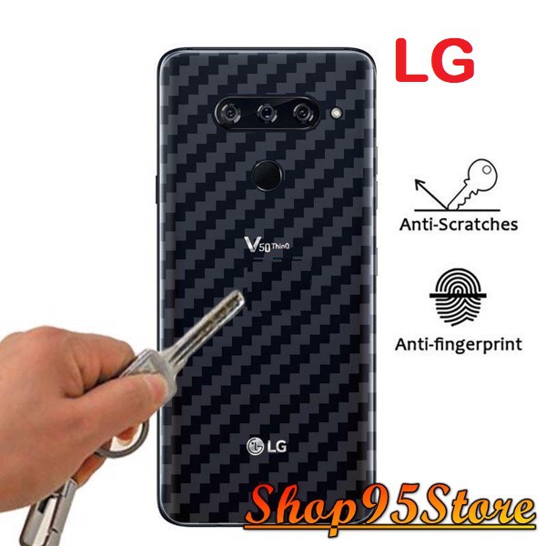 Miếng dán Carbon LG G6 G7 G8 (2 camera) G8x V30 V40 V50 V60 V50s G8(3 camera)