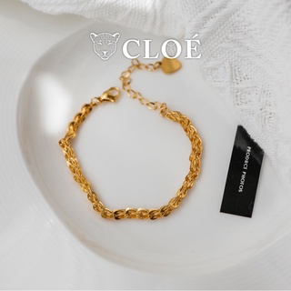 Lắc tay nữ titan vòng tay mắc xích kiểu dáng đơn giản cá tính phụ kiện trang sức Cloe Accessories 4246