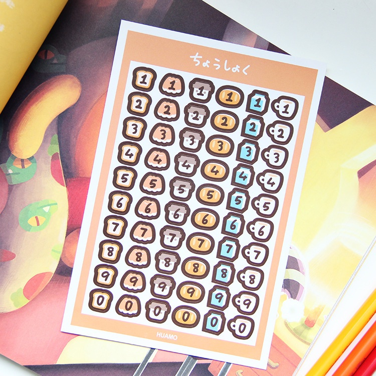 Sticker dán hộp hoạt hình nhiều mẫu,trang trí điện thoại, máy tính, sổ vở, kệ, hộp văn phòng phẩm