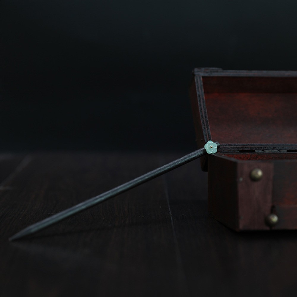 Trâm cài tóc bằng gỗ kiểu dáng Trung Hoa đơn giản cho nữ