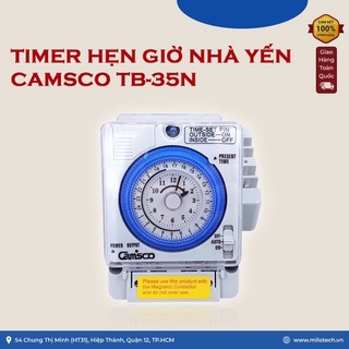 Timer hẹn giờ nhà yến Camsco TB-35N - Bật tắt thiết bị tự động - MILOTECH