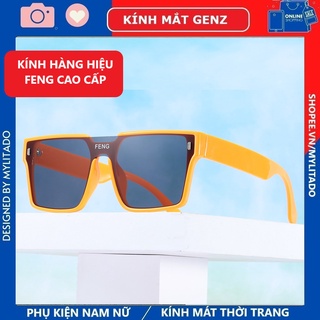 Kính râm nam nữ Hàng Hiệu chống UV400 , Kính mát gọng vuông dễ đeo , màu sắc thời trang 2022 FENG