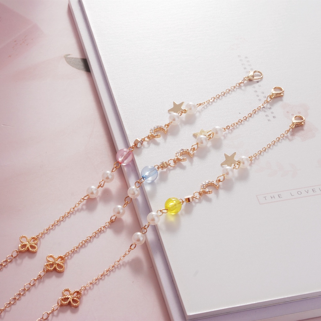 Vòng tay trăng sao hạt châu sang trọng cho nữ thời trang VC07