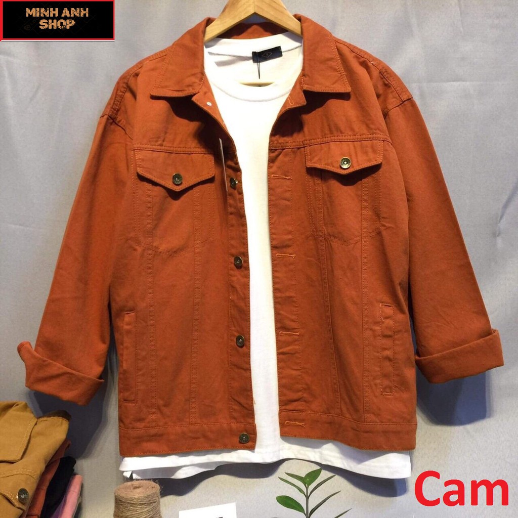 [Hàng Chuẩn Shop] Áo Khoác Kaki Jeans Nam Có Cổ Hàng Y Hình Chất Kaki Siêu Bền Đẹp Phong cách 2019 | BigBuy360 - bigbuy360.vn