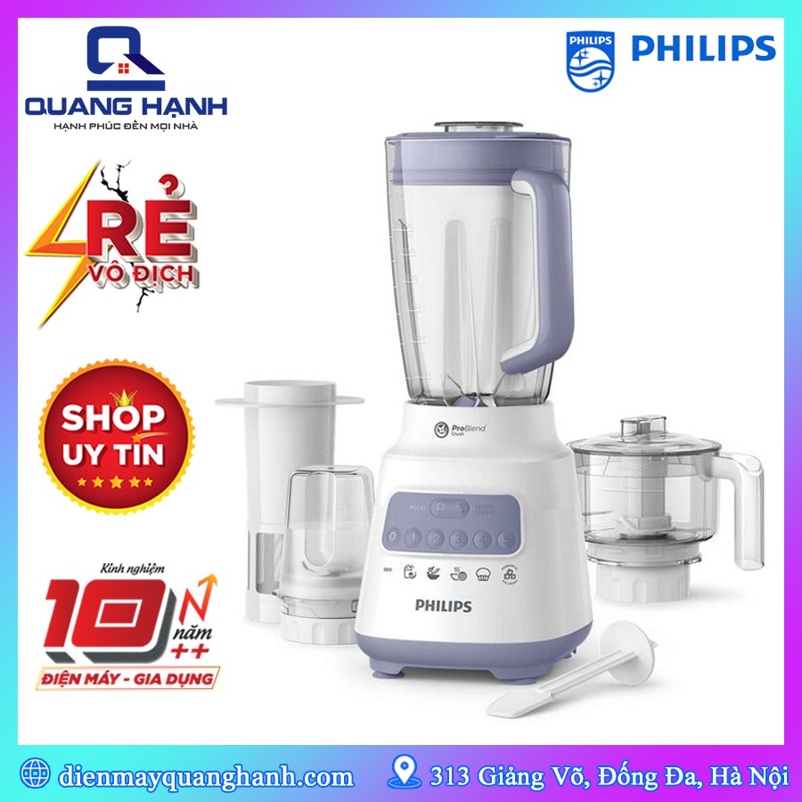 [Hàng chính hãng] Máy Xay Sinh Tố Philips HR2223