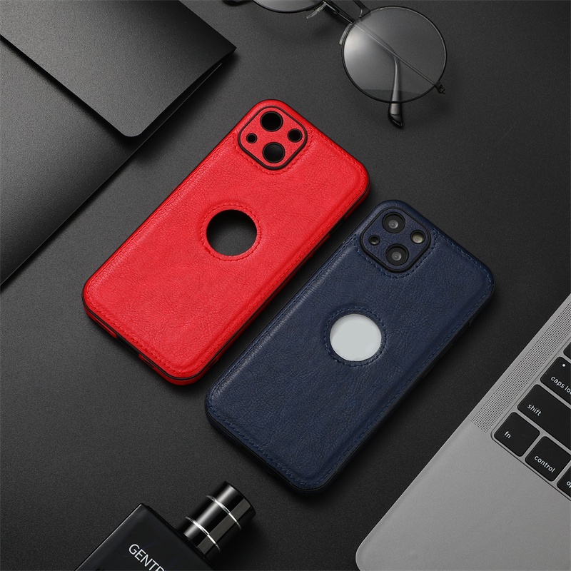 Ốp Điện Thoại Da Mềm Chống Sốc Chống Rơi Có logo Cho iphone 15 14 13 12 11 pro max xs xr x Sự Bảo Vệ
