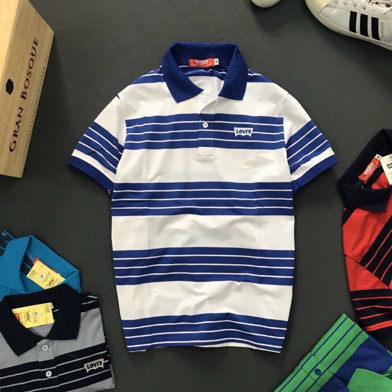 Áo thun cotton sọc cao cấp Levis
