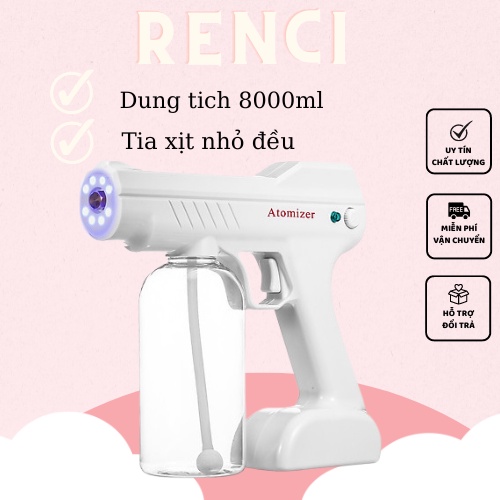 Máy xịt khử khuẩn cầm tay dung tích 800ml, súng phun diệt khuẩn