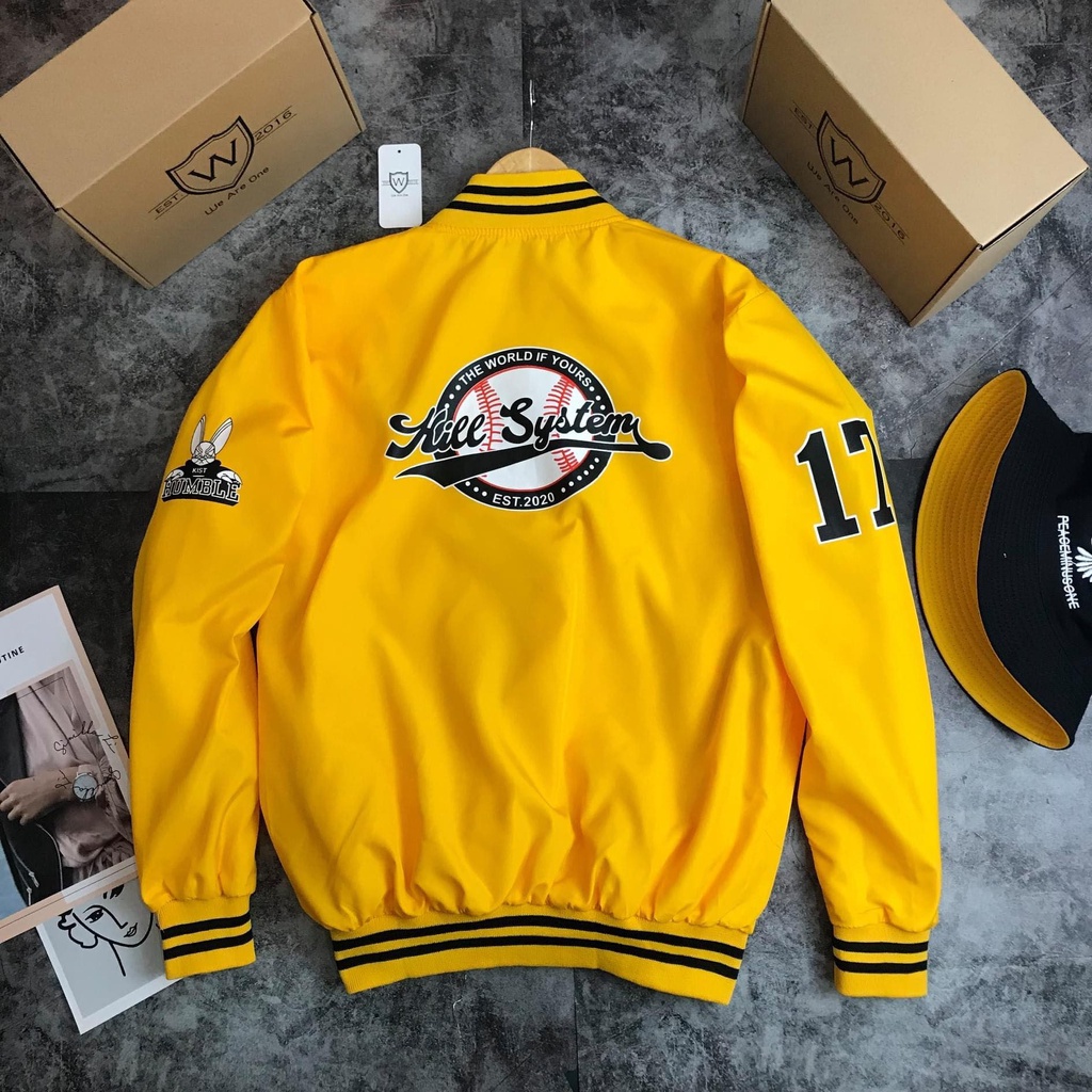 Áo Khoác Dù Bomber 2 Lớp Hình Thêu Chữ Nổi K.I.L.L NAM/NỮ