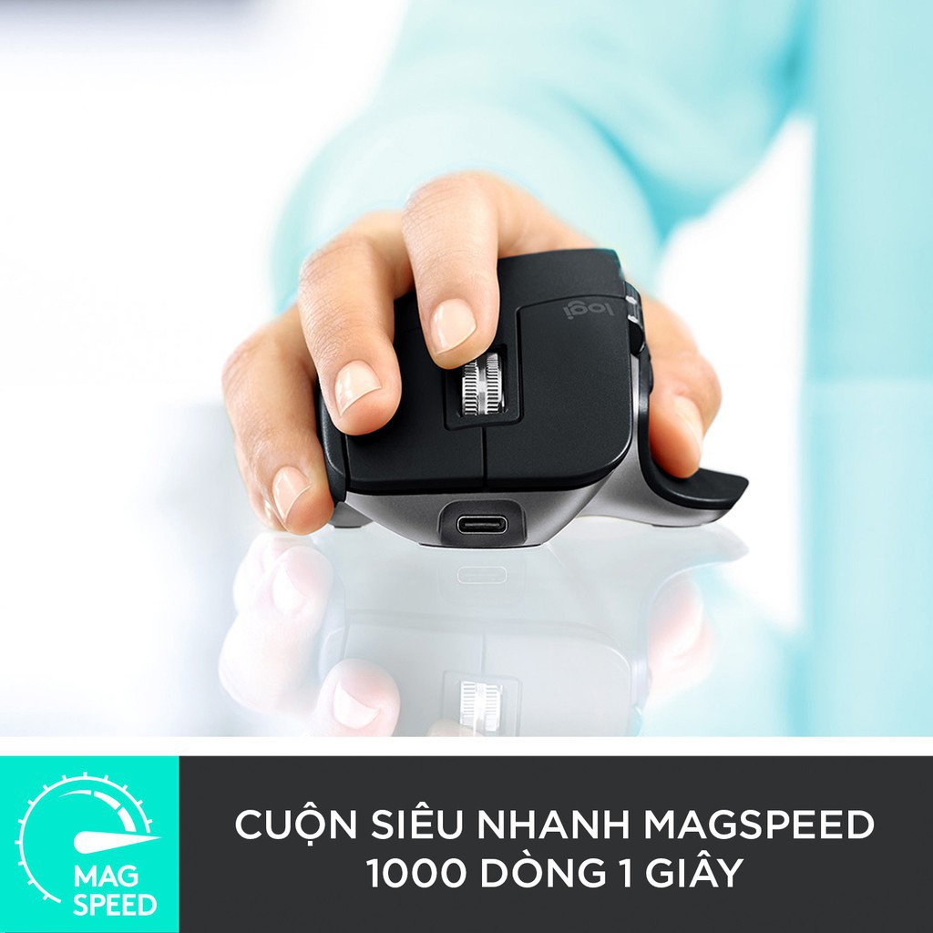 Chuột không dây bluetooth Logitech MX Master 3- Sạc nhanh USB-C【đảm bảo chất lượng】