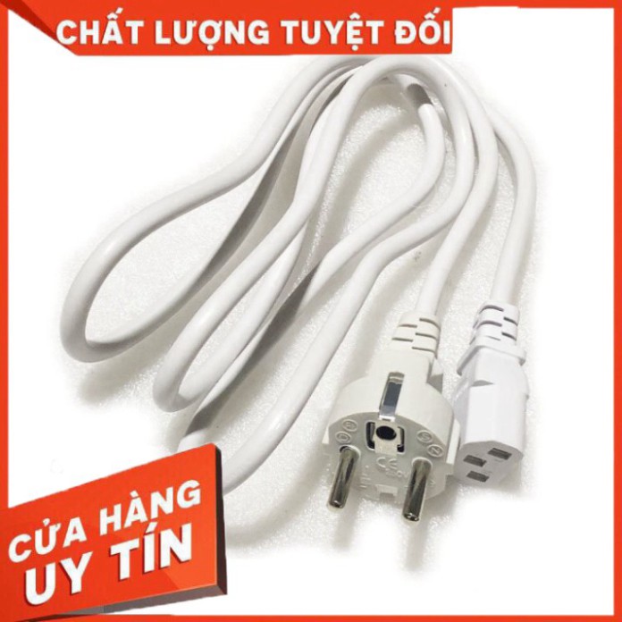 ✅ [Lõi Đồng Xịn] Dây Nguồn PC - Cắm PC - Màn Hình Máy Tính - Nồi Cơm Điện Dài 1m Trắng Bóc Như Ngọc Trinh ✅