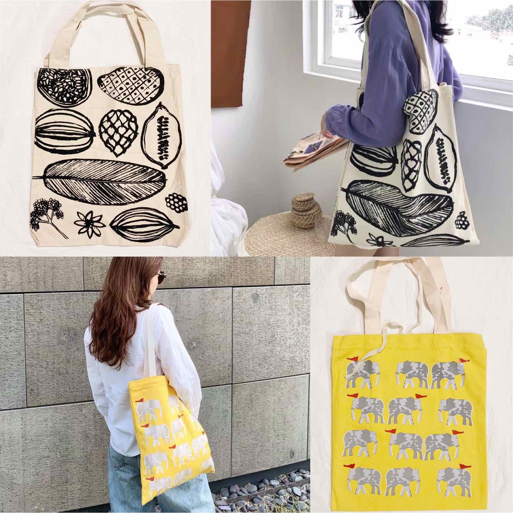 [FREESHIP] Túi TOTE Vintage Vải Canvas  Đẹp Cực Hot đựng vừa A4