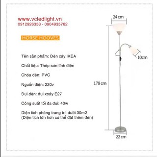 Đèn cây 2 nhánh giá sỉ