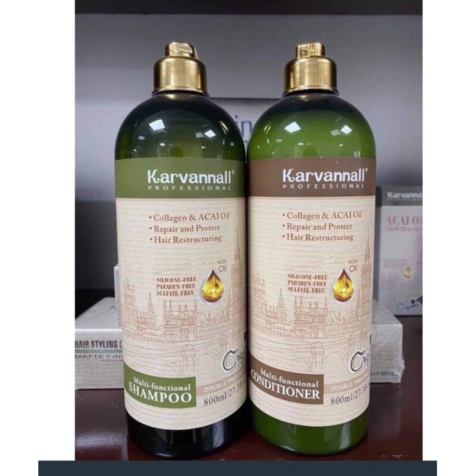 Dầu gội xả Karvannall Organic chống rụng  kích thích tóc  chống gàu