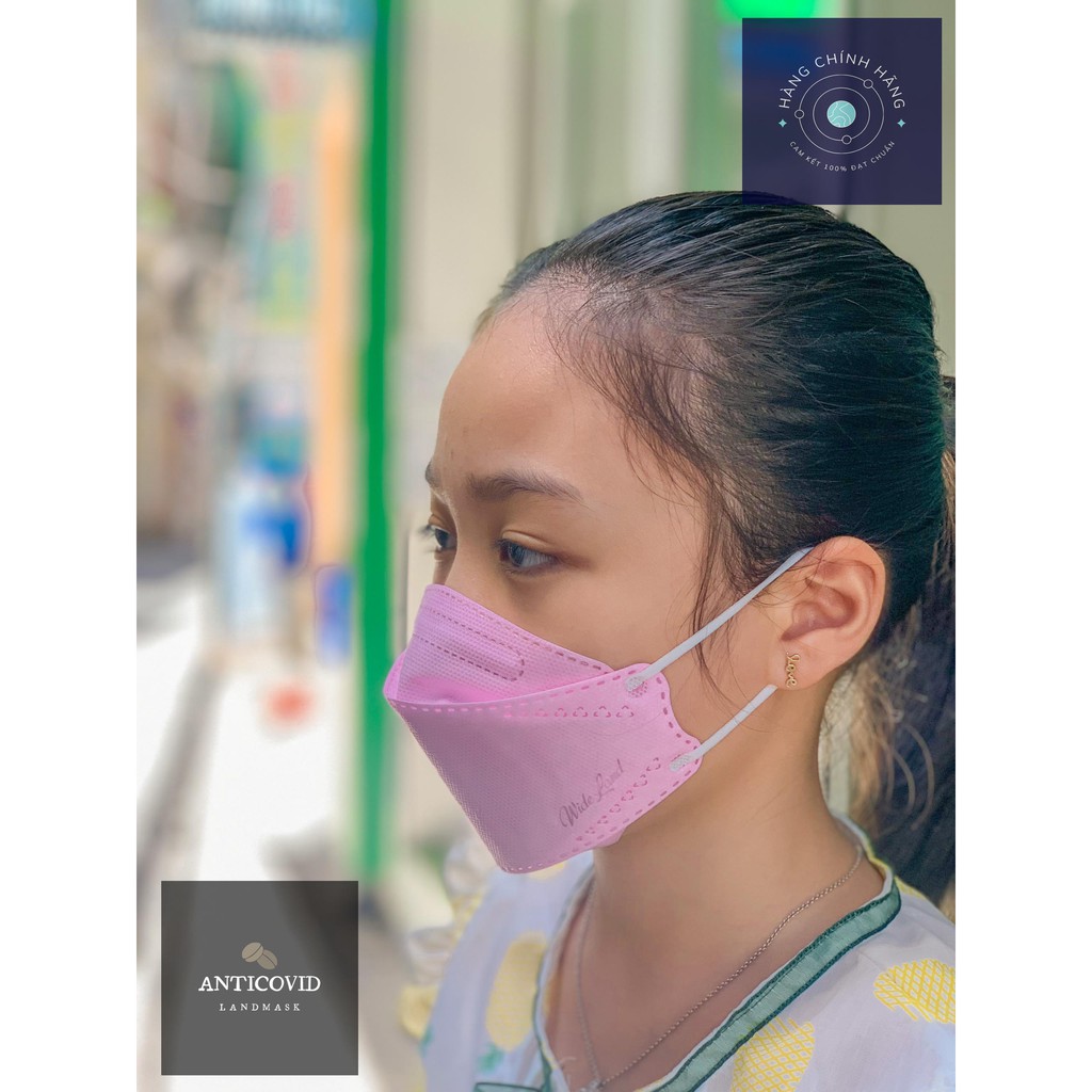 Khẩu trang 3d trẻ em Hàn Quốc Landmask kháng khuẩn loại 4 lớp