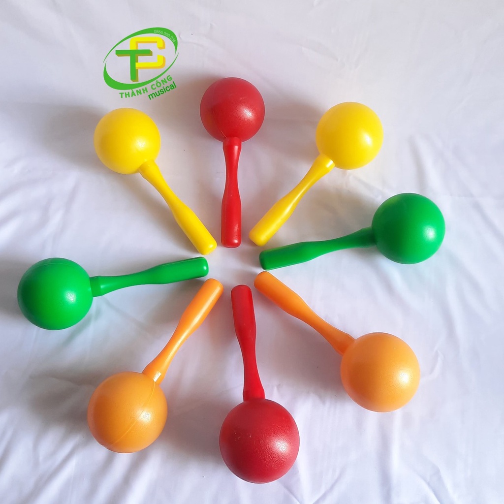 Lắc tay Maracas loại lớn (ĐẦU TRÒN)
