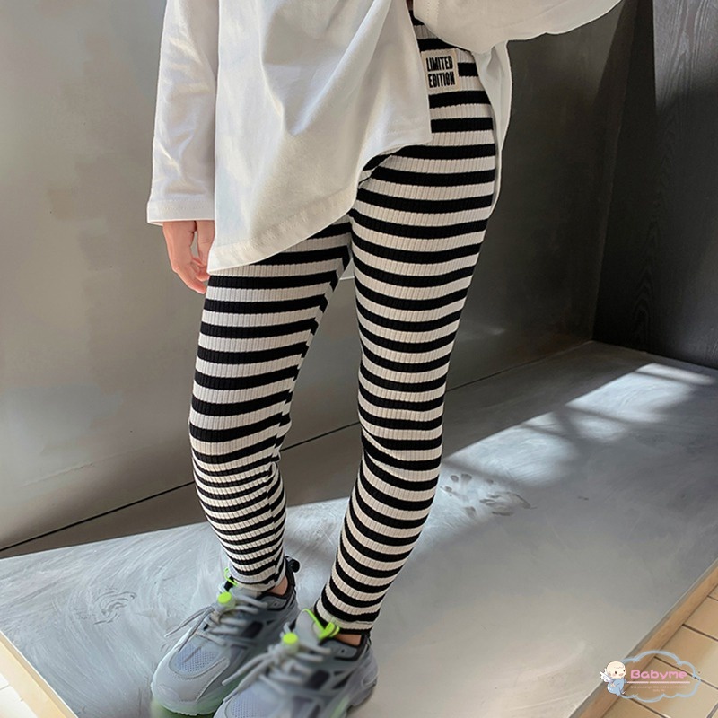 Quần Legging Thoáng Khí In Chữ Phong Cách Hàn Quốc Cho Bé Gái