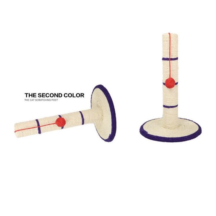Orgo- Trụ Mèo cào 1 con chuột bóng Trụ cào móng mini chiều cao trụ 40cm đế tròn