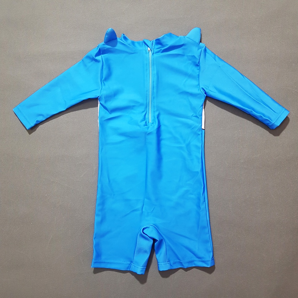 Đồ bơi liền thân tay dài chống nắng họa tiết chú mèo dễ thương cho bé trai và bé gái nhỏ