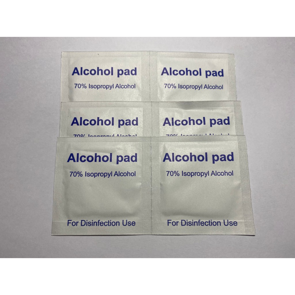 Cồn khô bông tẩm cồn tiệt trùng alcohol pad 100 miếng