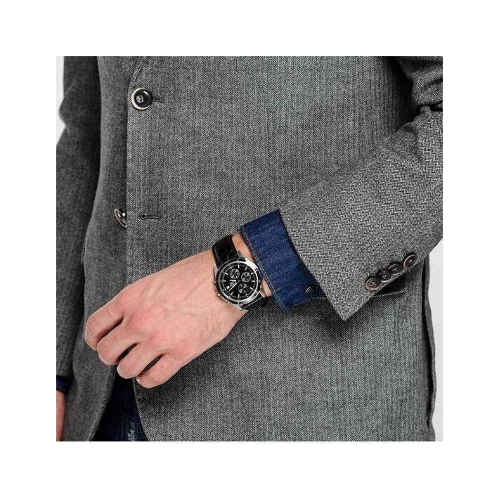 Đồng hồ nam CASIO EDIFICE EFR-526L-1AVUDF – NAM – chống nước độ sâu 100m - MẶT ĐEN H