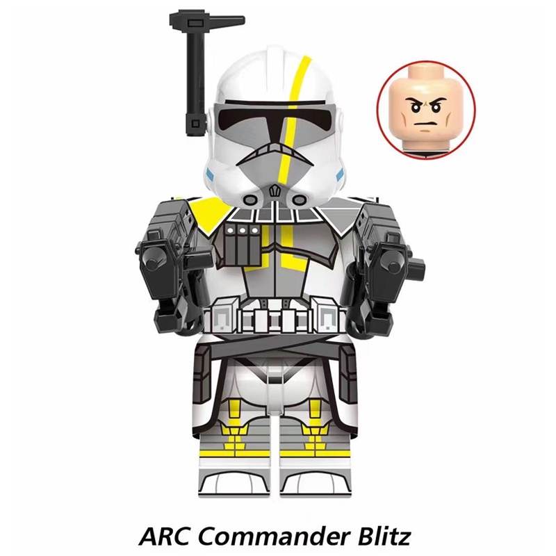 Mô Hình Lắp Ráp Nhân Vật ARC Trooper Blitz Horn Clone Trooper Mini Thông Minh 327th