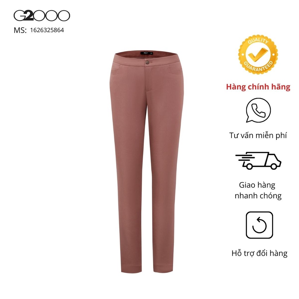 Quần Kaki Nữ Smart Fit G2000 (1626325864) Hồng Nâu đất