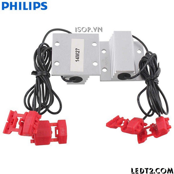 [Mã LIFEAU5SALE giảm 20k đơn 50k] [LEDT2 ISOP] Bộ Philips LED CANbus Adapter 5W và 21W [Số lượng: 1 cặp]