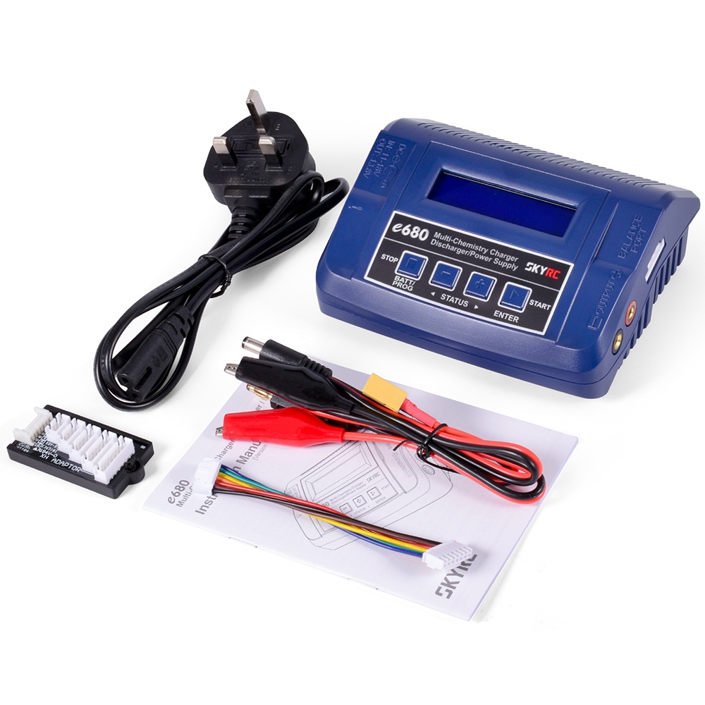 Bộ Sạc Cân Bằng SKYRC E680 80W AC/DC 13.8V DC Cho LiPo Li-ion LiFe NiCd NiMH PB LiHV / DJI Mavic