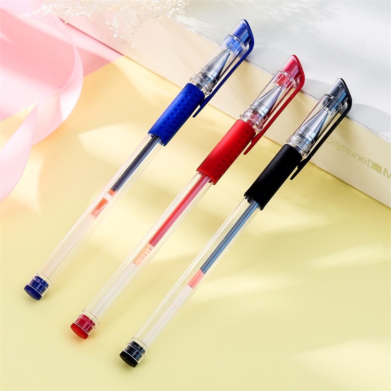 Bút văn phòng mực đen đỏ xanh BLACK cổ điển mực đều tiện dụng