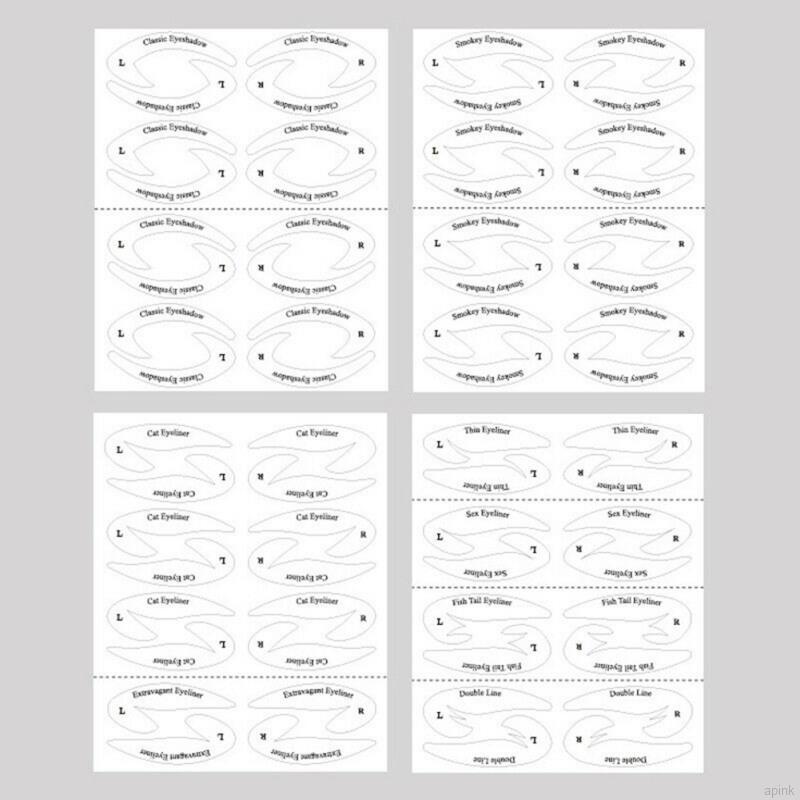 Set 4 Khuôn Kẻ Mắt Trang Điểm Tiện Dụng