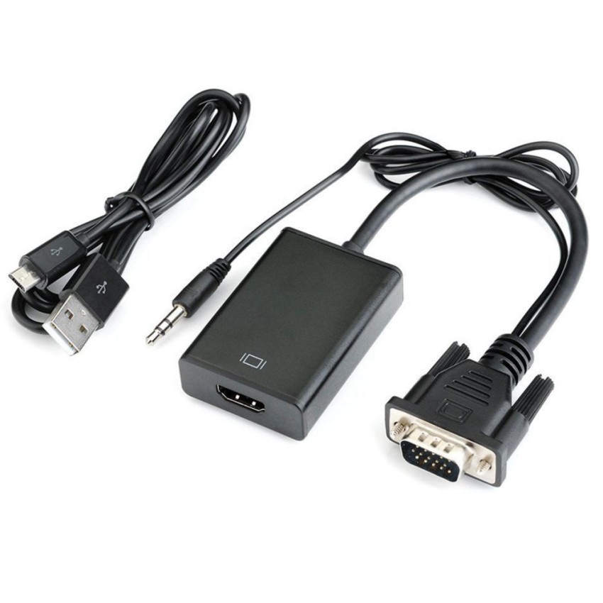  Cáp chuyển đổi từ VGA sang HDMI có âm thanh-VGA TO HDMI có âm thanh