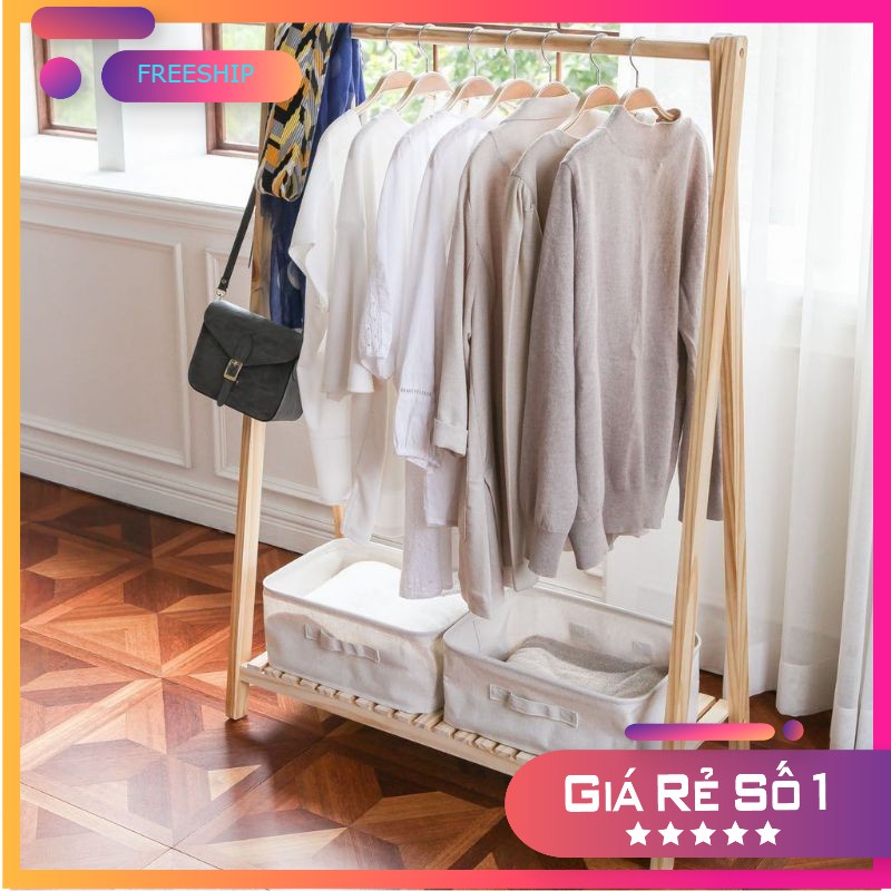 GIÁ TREO QUẦN ÁO CHỮ A 140 x 70 x 30 CM - Kệ Tủ Treo Quần Áo Gỗ